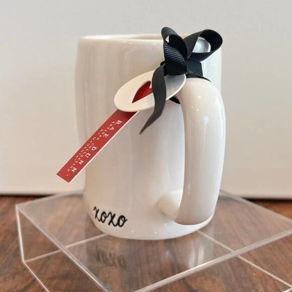 Rae Dunn Artisan Collection XOXO Mug White Black Valentine's Day Gift - Picture 2 of 4